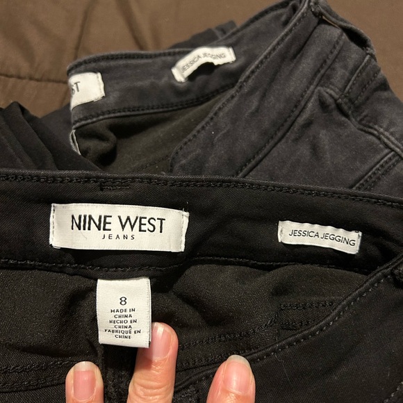 2 pairs Nine West Black Jessica Jeggings - Picture 2 of 3